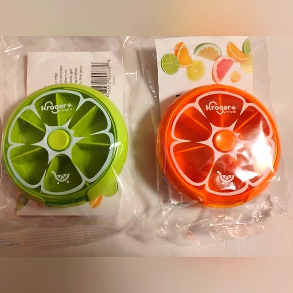Kroger Other - KROGER PILL DISPENSER BUNDLE ORANGE & GREEN SEALED (NWT) AND
